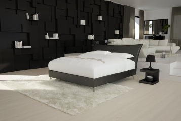 SAM® Design Boxspringbett 180 x 200 cm schwarz Wing Luciano