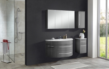 SAM® Badmöbel Set 4tlg Becken 120 cm Hochglanz grau DUBLIN FORTUNA Demnächst !