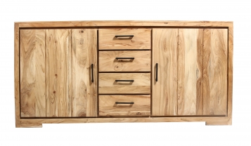 Sideboard 176 cm Akazienholz naturfarben SARAH