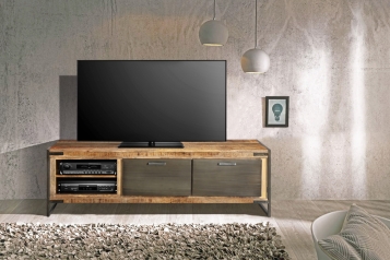 Lowboard TV-Board 160 x 50 x 40 cm Mangoholz massiv ARTA