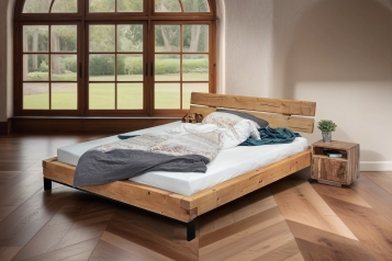 Balkenbett Massivholzbett 160x200 cm Fichte Feliz