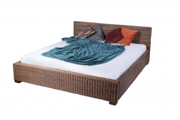 SAM® Rattanbett Korbbett natur aus Rattan-Geflecht 160 x 200 cm ALARIC