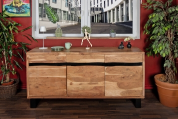 Sideboard Baumkante 175  x 85 cm Akazienholz massiv naturfarben Kyoto IV