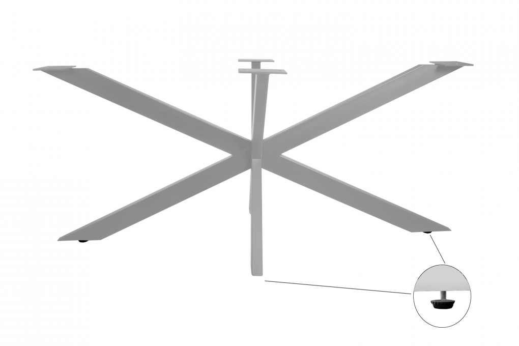 Esstisch Baumkante massiv Akazie Nussbaum 120 x 80 Spider-Gestell silber CALI itemprop=