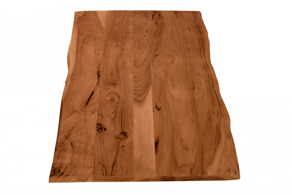 Tischplatte Baumkante Akazie Nuss 120 x 60 cm CURT itemprop=