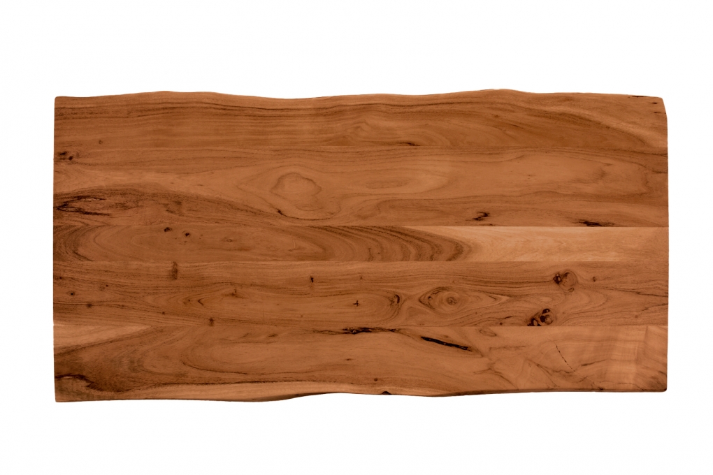 Tischplatte Baumkante Akazie Nuss 120 x 60 cm CURT itemprop=