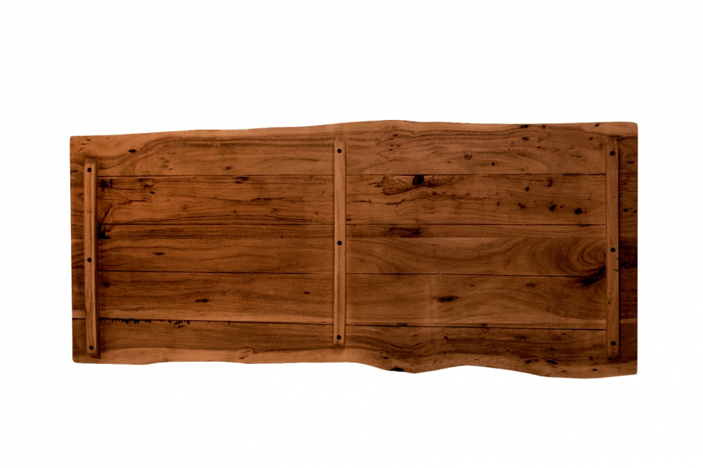  Tischplatte Baumkante Akazie Nuss 140 x 60 cm CURT itemprop=
