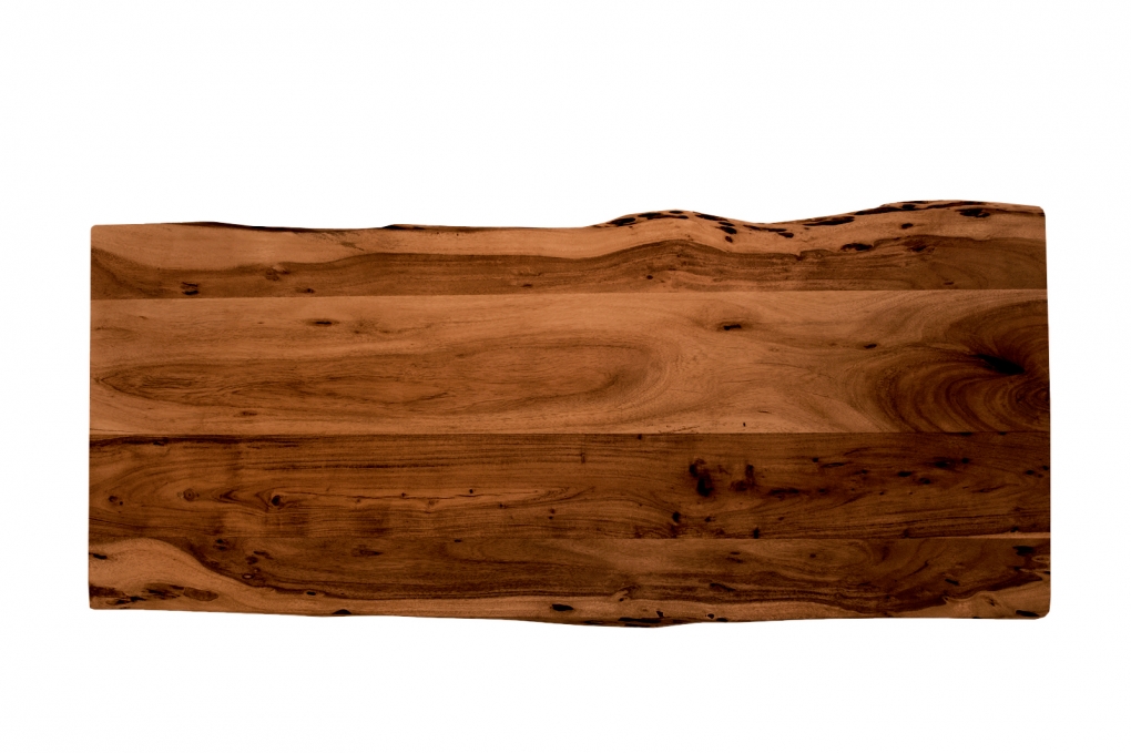  Tischplatte Baumkante Akazie Nuss 140 x 60 cm CURT itemprop=