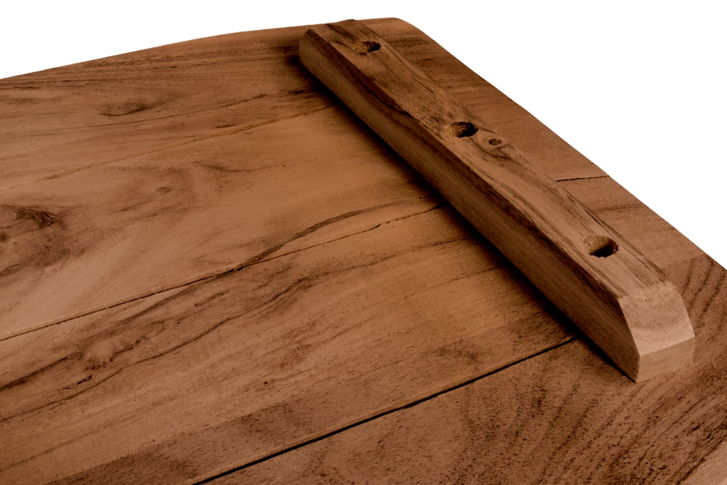  Tischplatte Baumkante Akazie Nuss 160 x 40 cm CURTIS itemprop=