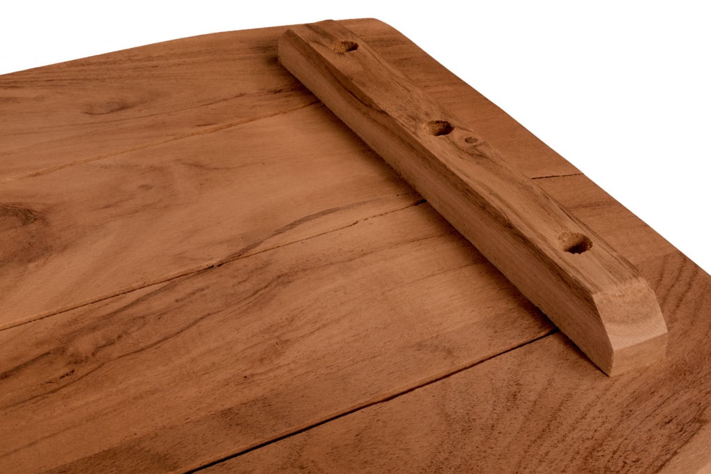  Tischplatte Baumkante Akazie Nuss 180 x 40 cm CURTIS itemprop=