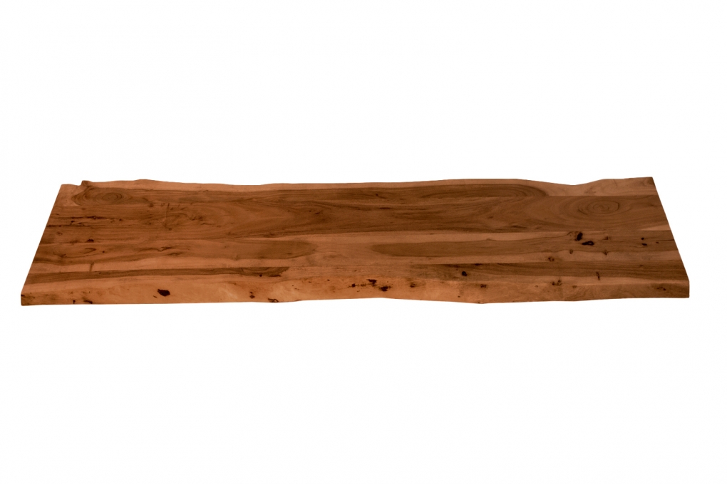  Tischplatte Baumkante Akazie Nuss 200 x 40 cm CURTIS itemprop=