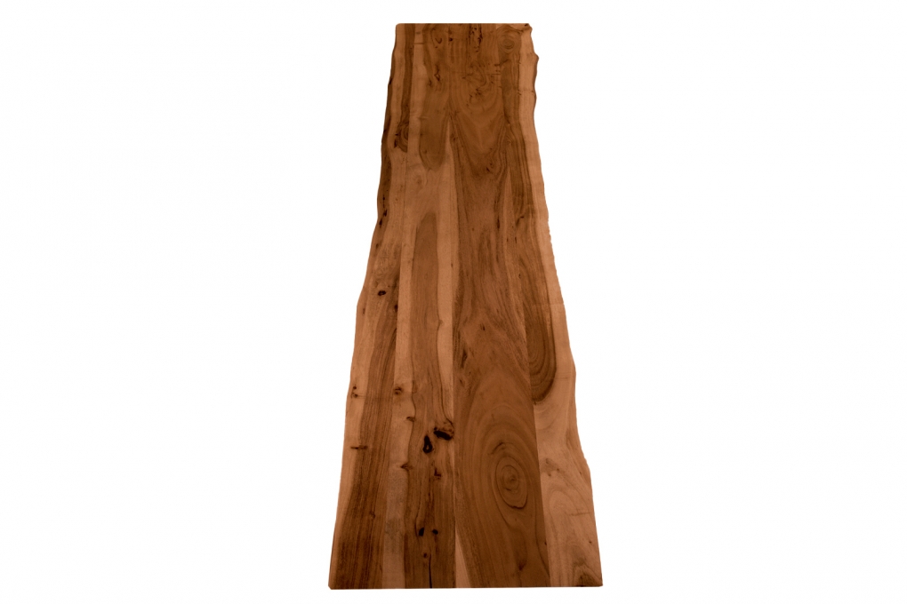  Tischplatte Baumkante Akazie Nuss 200 x 40 cm CURTIS itemprop=