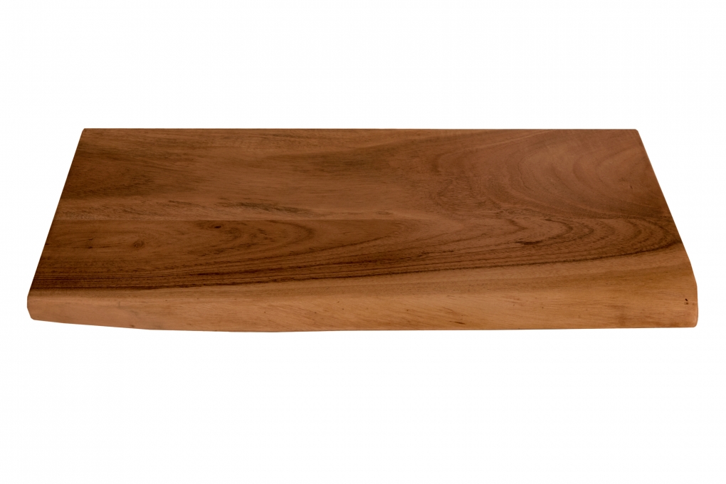 Steckboard mit Baumkante Wandregal Akazie massiv nussbaum lackiert 50 x 20 Amanda itemprop=