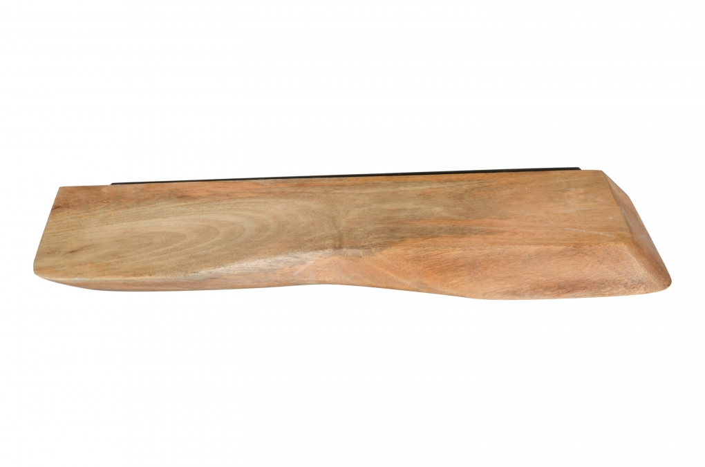 Steckboard mit Baumkante Wandregal Mango massiv natur lackiert 60 x 20 cm LIORA itemprop=