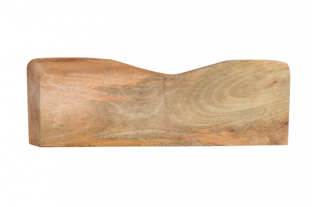 Steckboard mit Baumkante Wandregal Mango massiv natur lackiert 60 x 20 cm LIORA itemprop=