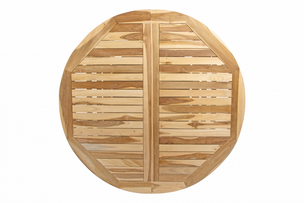 Gartentisch ausziehbar Teak Holz 120 - 170 cm oval BORNEO itemprop=