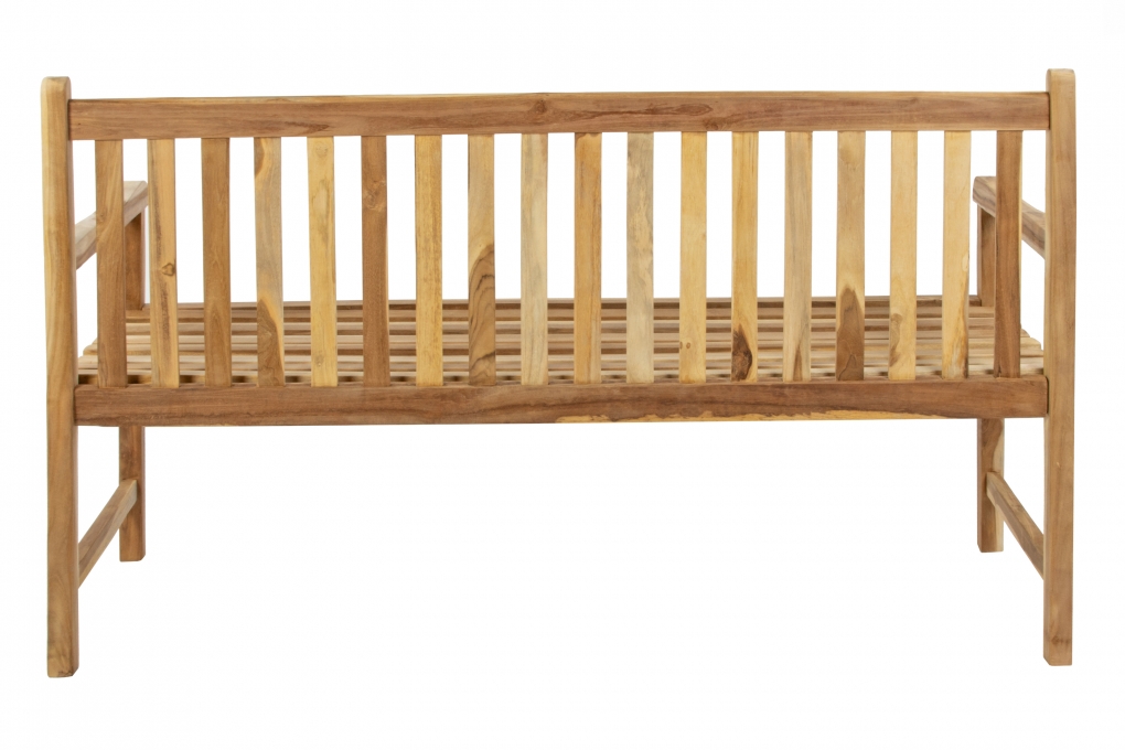 Gartenbank 3-Sitzer Teakholz 150 cm CARACAS itemprop=