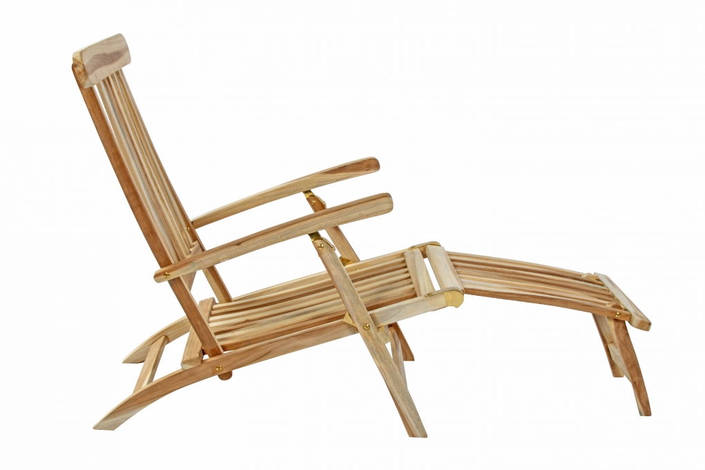 SAM® Gartenliege klappbar Teakholz Deckchair 150 cm PUCCON itemprop=