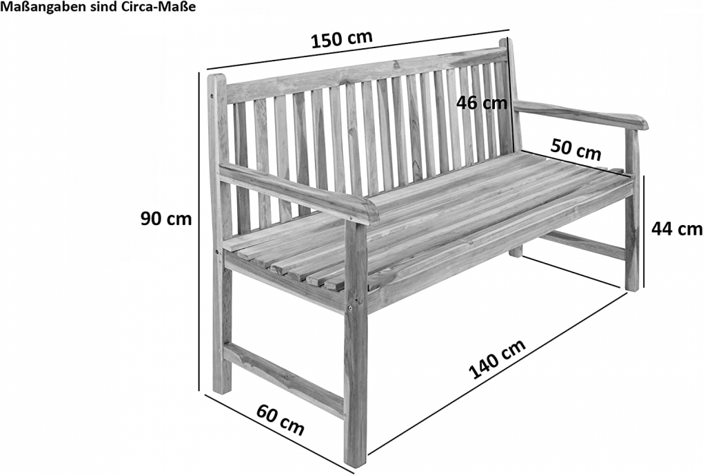 SAM® Gartenmöbel Set 4tlg mit Bank Teak Gartentisch ausziehbar 120-170 cm BORNEO/ARUBA itemprop=