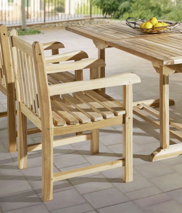 SAM® Gartenmöbel Set 4tlg mit Bank Teak Gartentisch ausziehbar 150-200 cm CARACAS itemprop=