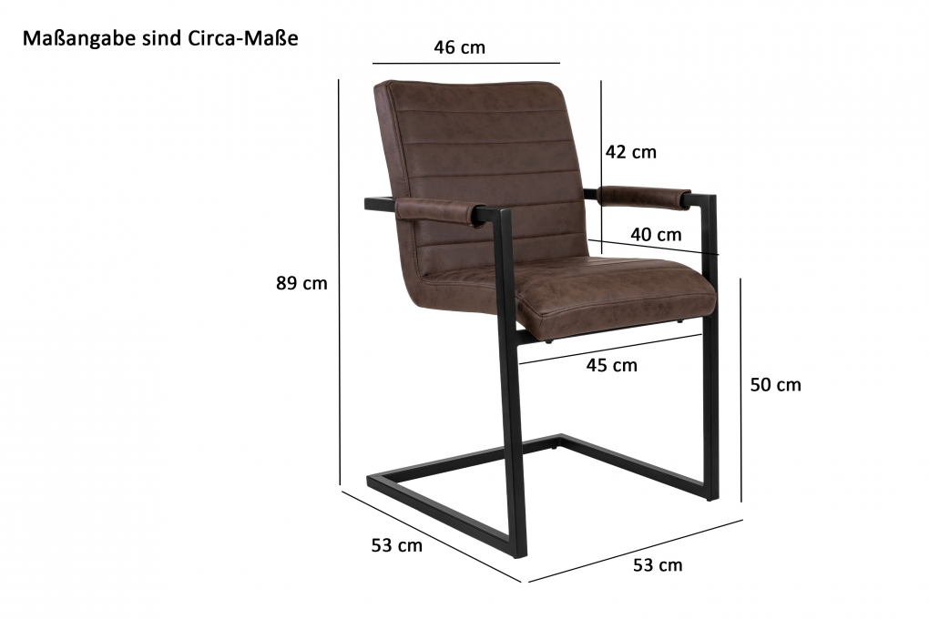 Esszimmerstuhl Freischwinger Wildlederoptik Antik PARZIVO itemprop=