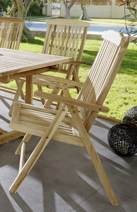 SAM® Gartenmöbel Set 7tlg Teak Gartentisch ausziehbar 180-240 cm KUBA/ARUBA itemprop=