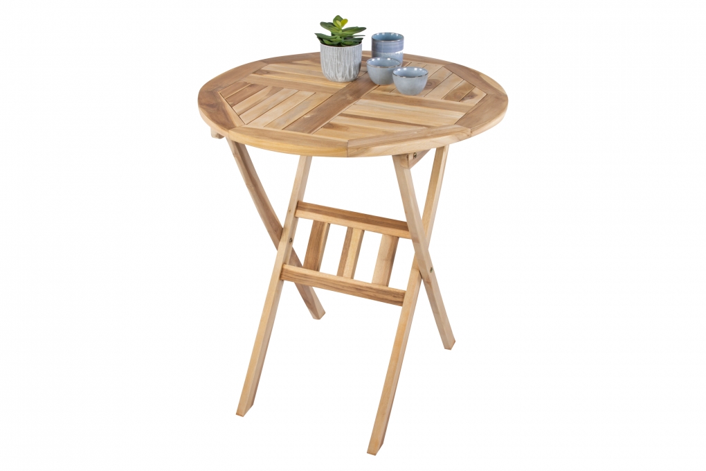 SAM® Balkontisch rund 70 x 70 cm Teak Terrassentisch ROMANA itemprop=
