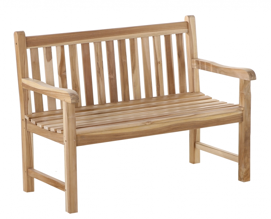 SAM® Gartenbank Teak-Holz 120 cm 2 Sitzer JAVA itemprop=