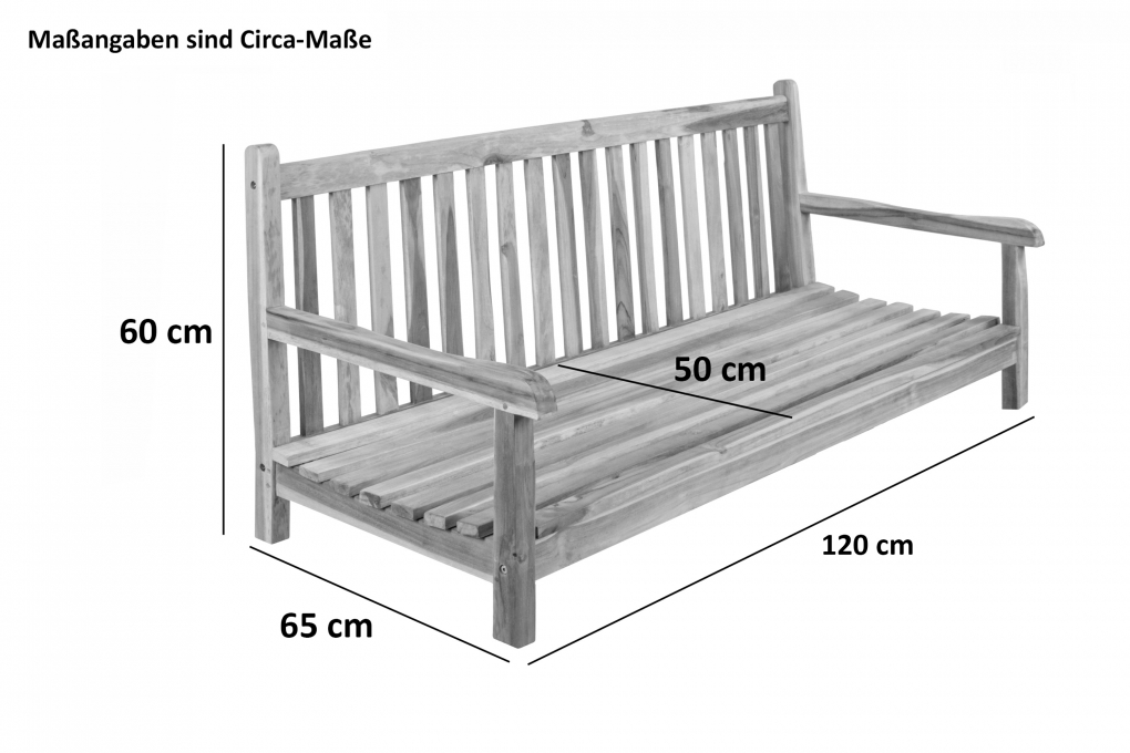 SAM® Hollywoodschaukel Gartenschaukel Teak-Holz 120 cm SUSANA itemprop=