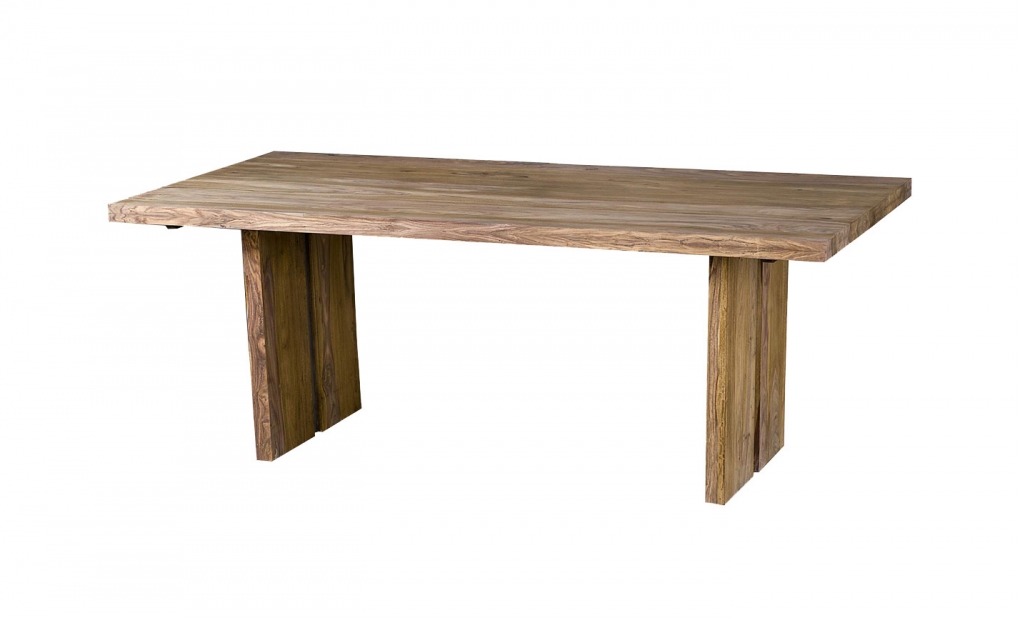 Esstisch Massivholz 197 x 100 cm Holztisch Sheesham SENSO itemprop=