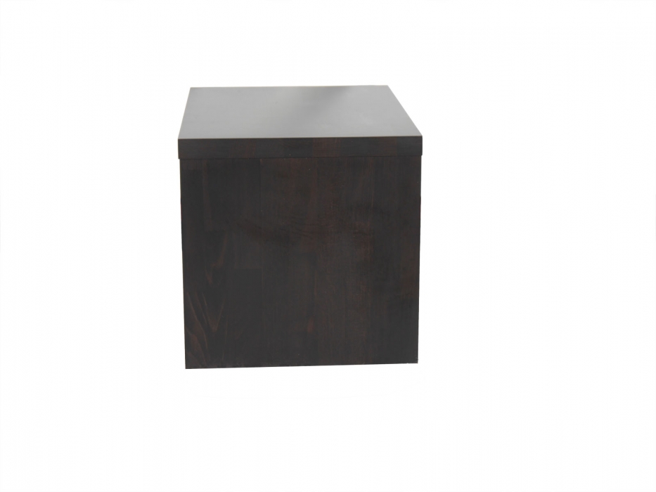 SAM® Nachttisch 50 x 36 cm Massivholz Kernbuche wenge mit Schublage und Ablage BEN itemprop=