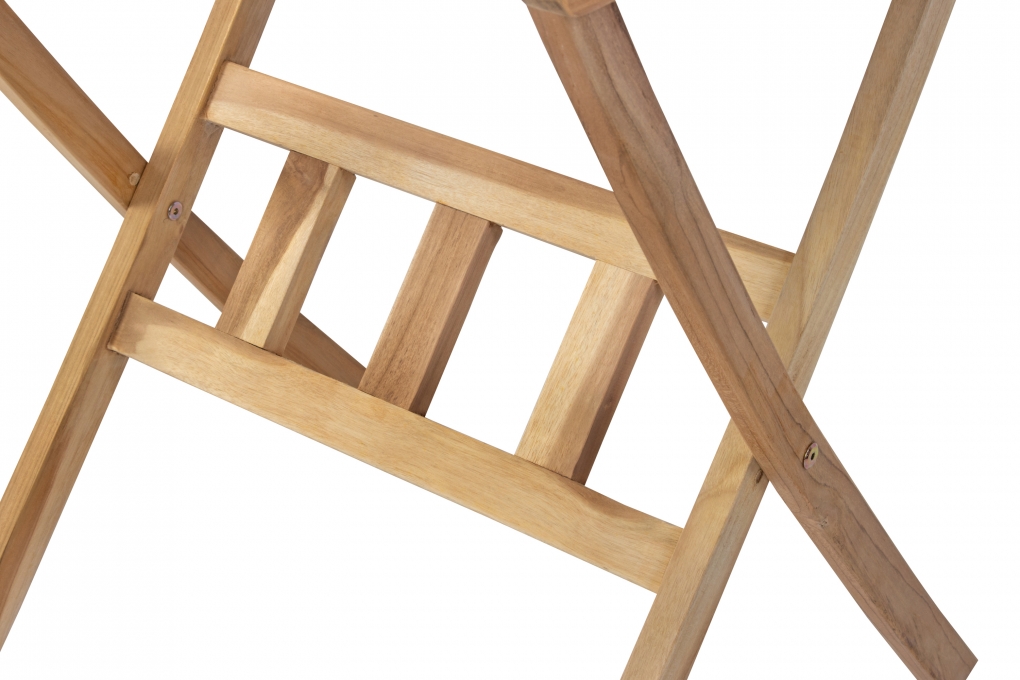 Balkontisch Teak rund klappbar 80 x 80 cm RONDO itemprop=