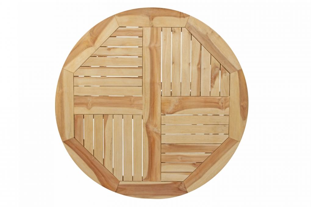 Balkontisch Teak rund klappbar 80 x 80 cm RONDO itemprop=