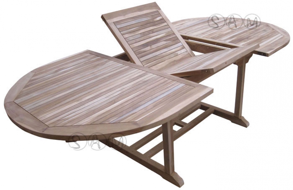 SAM® Gartenmöbel Set 7tlg Teak Gartentisch ausziehbar 180-240 cm ARUBA itemprop=