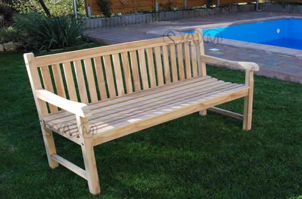 SAM® Gartenmöbel Set 6tlg mit Bank Teak Gartentisch ausziehbar 180-240 cm KUBA/ARUBA itemprop=