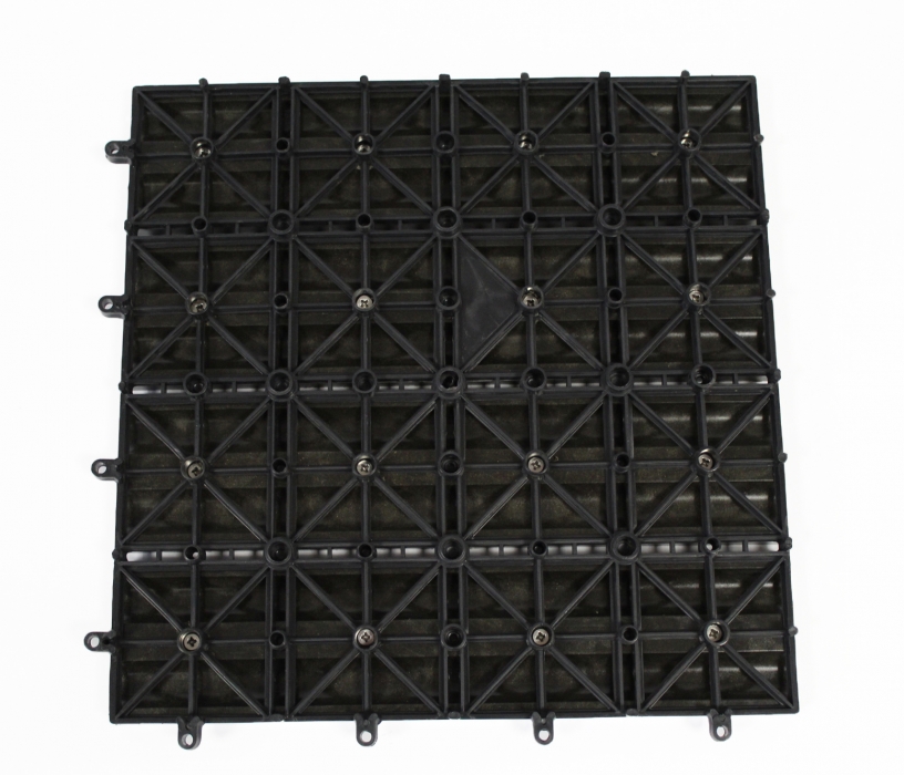 Terrassenfliesen WPC anthrazit 2 m ² Stecksystem 22 Stück Roma itemprop=