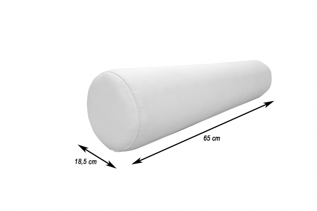 SAM® Rollkissen für Boxspringbett weiß 65 x 18,5 cm itemprop=