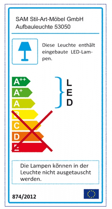 SAM® Badezimmer Spiegelschrank Beleuchtung mit Energiebox 60 cm Lampe Auf Lager!