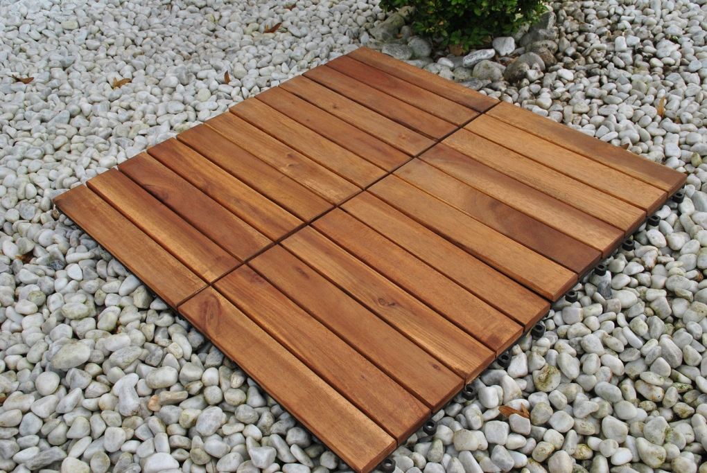 SAM® Holzfliesen Set 33 Stück = 3 m ² Akazie Modell 01 itemprop=