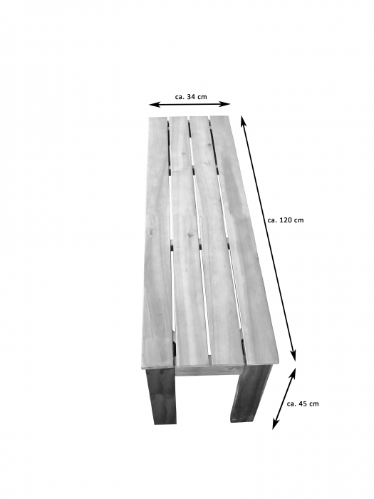 SAM® Gartenbank Sitzbank Akazie 2-Sitzer 120 cm ELLIOTT itemprop=