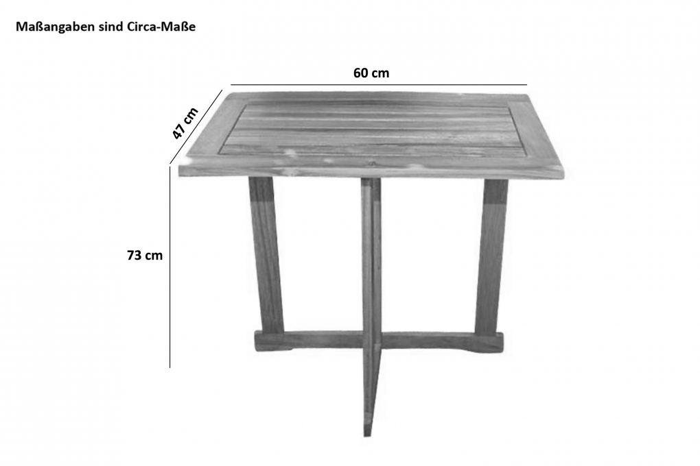 Balkontisch Akazie 70 x 45 cm klappbar ALEXA itemprop=
