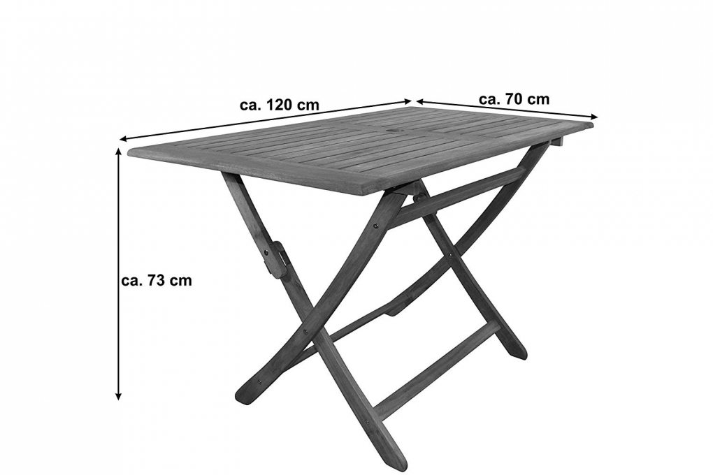 SAM® Balkontisch Gartentisch Akazie 120 x 70 cm Klapptisch CALEA itemprop=