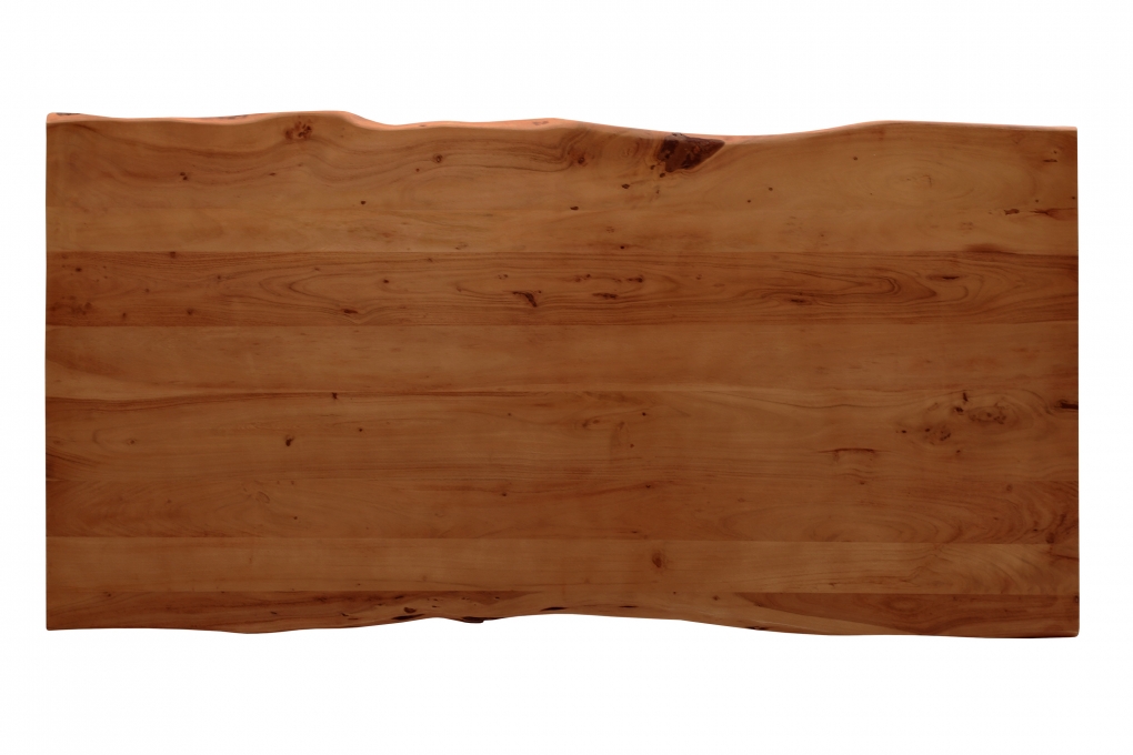 Tischplatte Baumkante Akazie Nussbaum 120 x 80 cm NOAH itemprop=