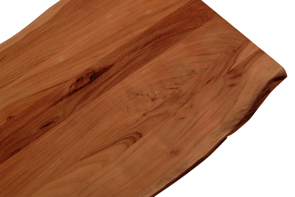Tischplatte Baumkante Akazie Nussbaum 120 x 80 cm NOAH itemprop=