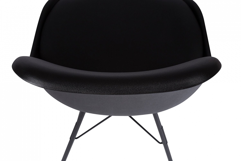Esszimmerstuhl Schalenstuhl schwarz Metallfüße LEKUES itemprop=