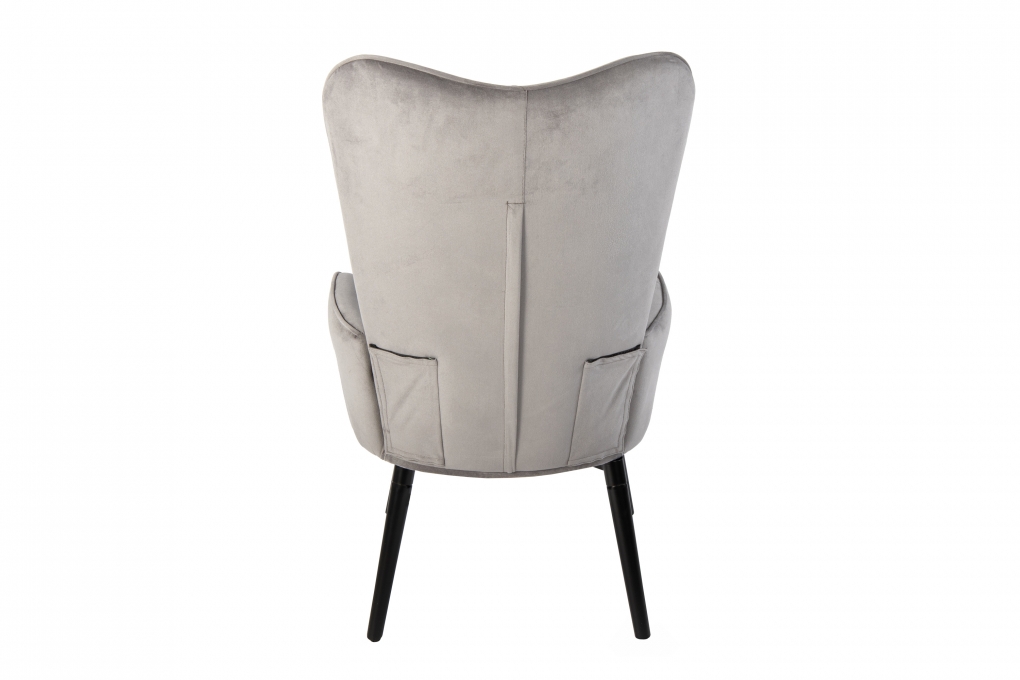 SAM® Armlehnstuhl Ohrensessel Samt Anthrazit Retro-Look ZAVEN itemprop=