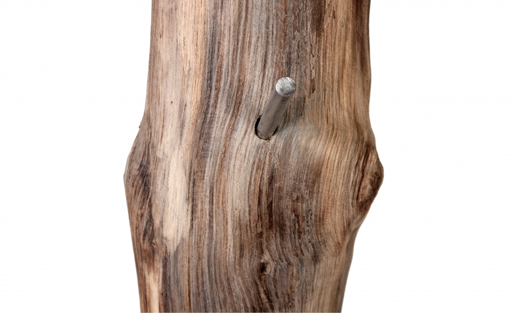 Garderobe Kleiderständer 40 x 25 x 185 cm Teak HAKON itemprop=
