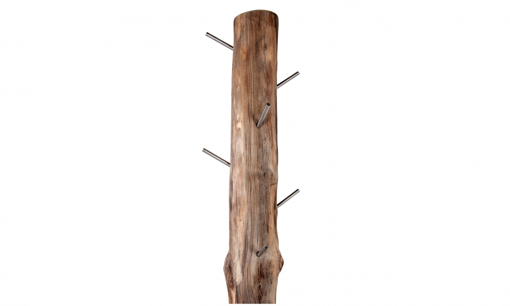 Garderobe Kleiderständer 40 x 25 x 185 cm Teak HAKON itemprop=