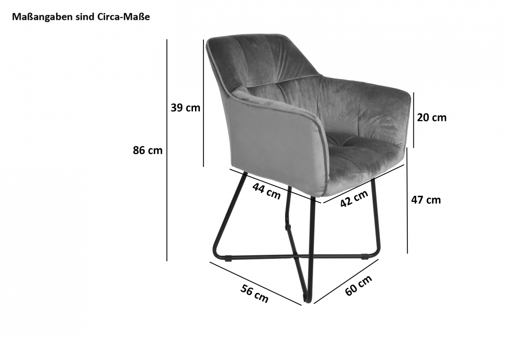 Essgruppe 200 cm Mango naturfarben A-Gestell silber mit 6 Stühlen DORA itemprop=