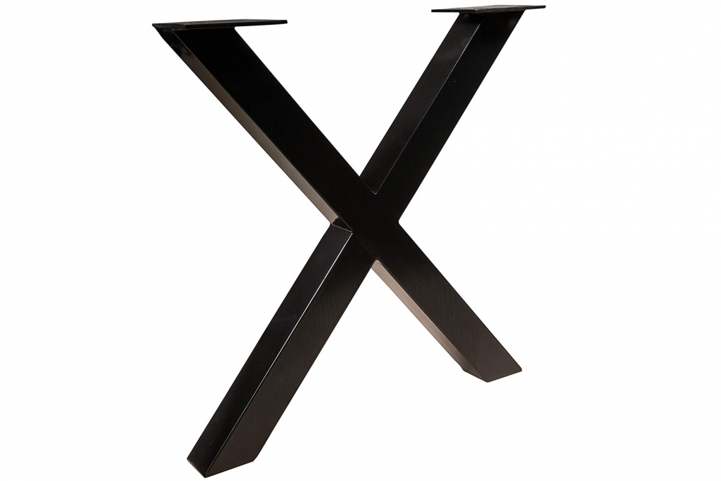 Essgruppe 180 cm Mango naturfarben X-Gestell schwarz mit 6 Stühlen DORA itemprop=